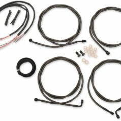 HANDLEBAR CABLE/BRAKE & CLUTCH LINE/WIRE KITS AND COMPONENTS / STAINLESS STEEL / BLACK