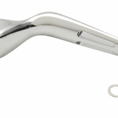 CLUTCH LEVER SLOTTED WIDE BLADE CHROME