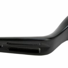 BRAKE LEVER SLOTTED WIDE BLADE MATT BLACK