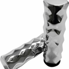 THROTTLE BY WIRE GRIPS HEXAGONAL CHROME