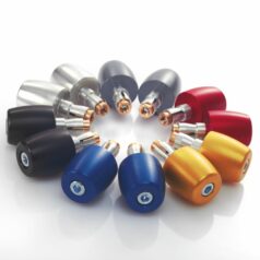 HANDLEBAR END 12MM CLASSIC ALUMINIUM RED