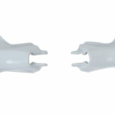 VINTAGE UNIVERSAL HANDGUARDS FOR DRUMBRAKE WHITE