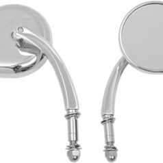 MIRROR TEARDROP W/ SHORT STEM CHROME