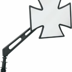 MIRROR MALTESE CROSS W/ AIR STEM BLACK