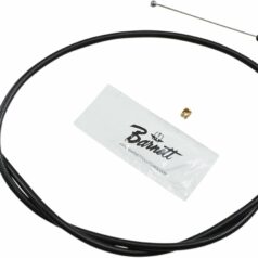 THROTTLE CABLE STEALTH-BLACK-ON-BLACK OVERSIZE +3"(76MM)