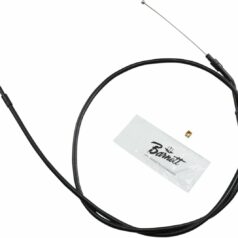 THROTTLE CABLE STEALTH-BLACK-ON-BLACK OVERSIZE +6"(152MM)