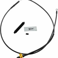 CLUTCH CABLE STEALTH-BLACK-ON-BLACK OVERSIZE +6"(152MM)
