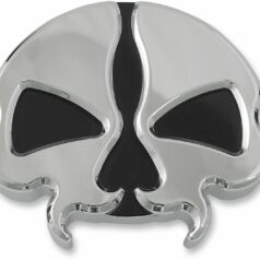 GAS CAPS SPLIT SKULL CHROME