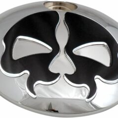 DOOR FUEL SPLIT SKULL CHROME