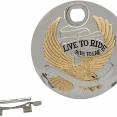 DOOR FUEL COVER GOLD/CHROME