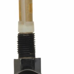 PETCOCK 1/4 NPT SIDE 90° BLACK