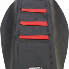 RIBBED SEAT COVER BLACK/RED