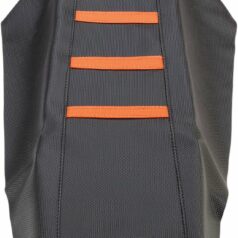 RIBBED SEAT COVER BLACK/ORANGE