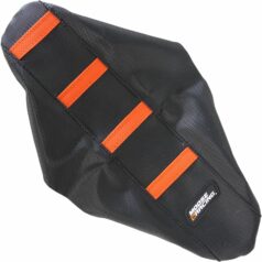 RIBBED SEAT COVER BLACK/ORANGE