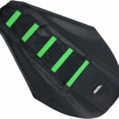 RIBBED SEAT COVER BLACK/GREEN