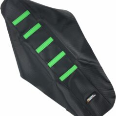RIBBED SEAT COVER BLACK/GREEN