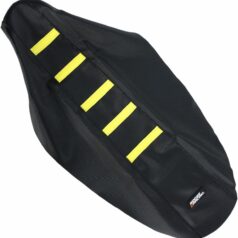 RIBBED SEAT COVER BLACK/YELLOW