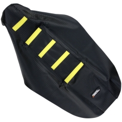 RIBBED SEAT COVER BLACK/YELLOW