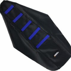 RIBBED SEAT COVER BLACK/BLUE