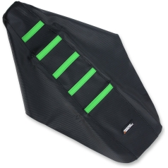 RIBBED SEAT COVER BLACK/GREEN