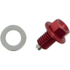 MAGNETIC DRAIN PLUG ZIP-TY RED KAWASAKI/SUZUKI