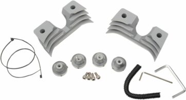 SPARK PLUG HEAD BOLT COVERS SILVER