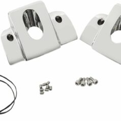 SPARK PLUG HEAD BOLT COVERS SMOOTH CHROME