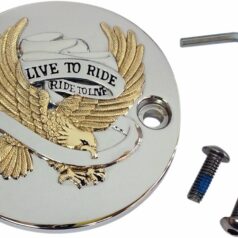 LIVE TO RIDE POINTS COVER CHROME/GOLD