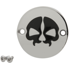 Tändningskåpa PTS SP SKULL Krom Till Harley Davidson M8