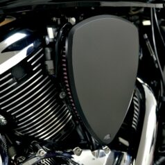 AIR CLEANER KIT BIG AIR SMOOTH CHROME BLACK