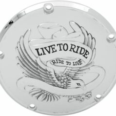 LIVE TO RIDE DERBY COVER CHROME 5-HOLE