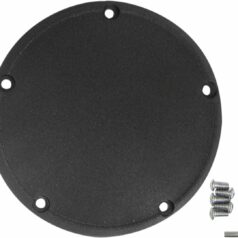 DERBY COVER WRINKLE BLACK TWIN CAM