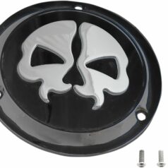 COVER DERBY SPLIT SKULL 3-HOLE BLACK