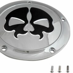 COVER DERBY SPLIT SKULL 5-HOLE CHROME