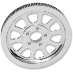 REAR BELT PULLEY 10-SPOKE CHROME 66T