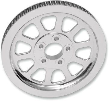 REAR BELT PULLEY 10-SPOKE CHROME 66T