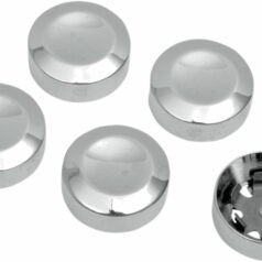 REAR BELT PULLEY BOLT COVERS CHROME
