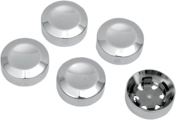 REAR BELT PULLEY BOLT COVERS CHROME