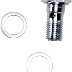 BRAKE LINE BANJO BOLT CHROME 3/8"-24 0.75"