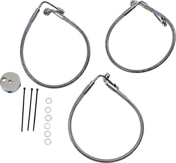 FRONT BRAKE LINE STAINLESS STEEL