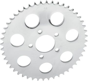 REAR CHAIN SPROCKET 530 DISHED 46T STEEL/CHROME