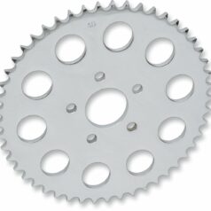 REAR CHAIN SPROCKET 530 FLAT 49T STEEL/CHROME