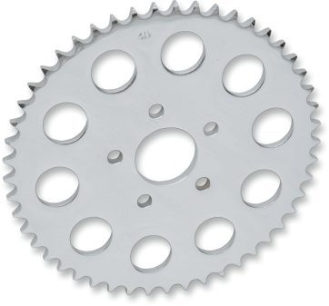 REAR CHAIN SPROCKET 530 FLAT 49T STEEL/CHROME