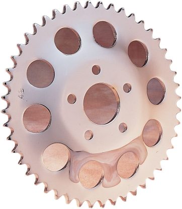 REAR CHAIN SPROCKET 530 DISHED 49T STEEL/CHROME