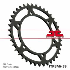 JTR846.39 REAR REPLACEMENT SPROCKET 39 TEETH 520 PITCH NATURAL C49 HIGH CARBON STEEL