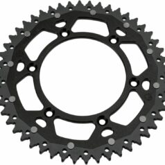 REAR SPROCKET / 48 TEETH / 520 PITCH / BLACK/NATURAL / ALUMINIUM/STEEL