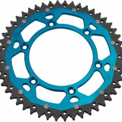 REAR SPROCKET / 48 TEETH / 520 PITCH / BLUE/NATURAL / ALUMINIUM/STEEL