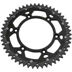REAR SPROCKET / 49 TEETH / 520 PITCH / BLACK/NATURAL / ALUMINIUM/STEEL
