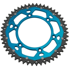 REAR SPROCKET / 52 TEETH / 520 PITCH / BLUE/NATURAL / ALUMINIUM/STEEL