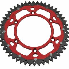 REAR SPROCKET / 50 TEETH / 520 PITCH / RED/NATURAL / ALUMINIUM/STEEL